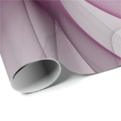 Elegant Chaos Modern Abstract Roze Fractal Art Cadeaupapier (Rol Hoek)