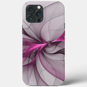 Elegant Chaos Modern Abstract Roze Fractal Art Case-Mate iPhone Case