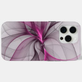 Elegant Chaos Modern Abstract Roze Fractal Art Case-Mate iPhone Case (Achterkant (horizontaal))