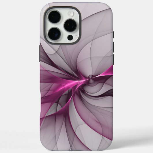 Elegant Chaos Modern Abstract Roze Fractal Art Case-Mate iPhone Case (Achterkant)