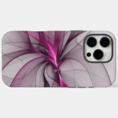 Elegant Chaos Modern Abstract Roze Fractal Art Case-Mate iPhone Case (Achterkant (horizontaal))