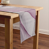 Elegant Chaos Modern Abstract Roze Fractal Art Korte Tafelloper (Voorbeeld)