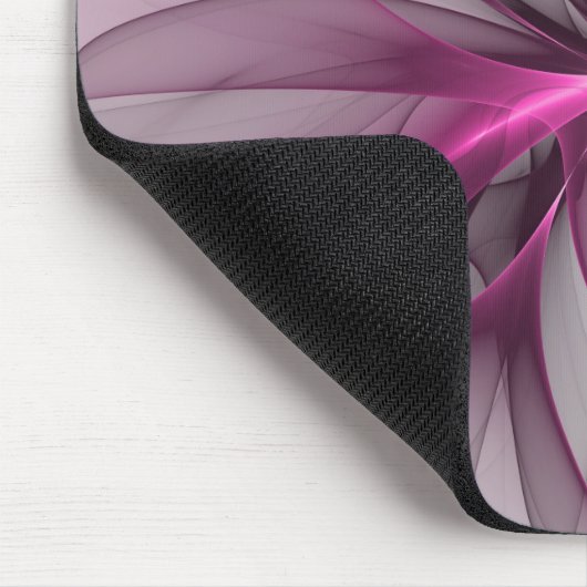 Elegant Chaos Modern Abstract Roze Fractal Art Muismat (Hoek)