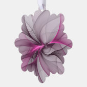 Elegant Chaos Modern Abstract Roze Fractal Art Ornament Kaart (Links)