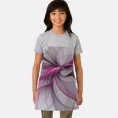 Elegant Chaos Modern Abstract Roze Fractal Art Schort (Insitu)