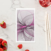 Elegant Chaos Modern Abstract Roze Fractal Art Servet (Insitu)