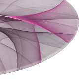 Elegant Chaos Modern Abstract Roze Fractal Art Snijplank (Hoek)