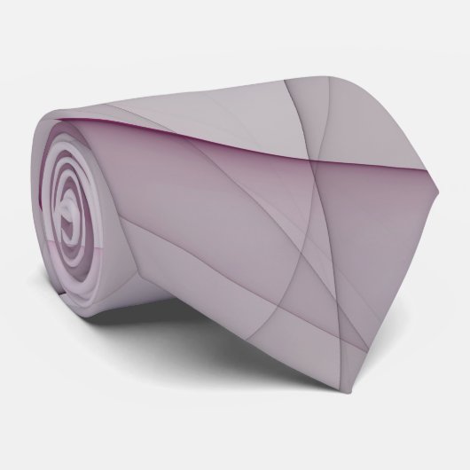 Elegant Chaos Modern Abstract Roze Fractal Art Stropdas (Opgerold)