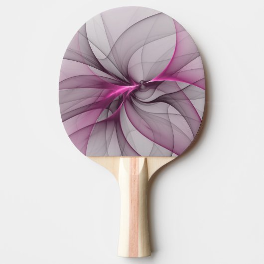 Elegant Chaos Modern Abstract Roze Fractal Art Tafeltennisbatje (Voorkant)