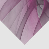 Elegant Chaos Modern Abstract Roze Fractal Art Tissuepapier (Detail)