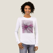 Elegant Chaos Modern Abstract Roze Fractal Art Tri-Blend Shirt (Voorkant)