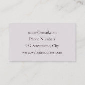 Elegant Chaos Modern Abstract Roze Fractal Art Visitekaartje (Achterkant)