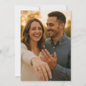 Elegant Charcoal Gray Gold Double Border Wedding  Save The Date (Achterkant)