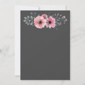 ELEGANT CHARCOAL INVITE KAART (Achterkant)