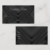 Elegant Charcoal Silk Purse Company Visitekaartje (Voorkant / Achterkant)