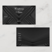 Elegant Charcoal Silk Purse Company Visitekaartje (Voorkant / Achterkant)