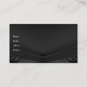 Elegant Charcoal Silk Purse Company Visitekaartje (Achterkant)