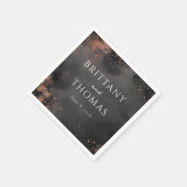 Elegant Charcoal Splatter Servet (Hoek)