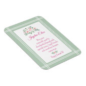 Elegant Charm. Gepersonaliseerde Sweet 16-kaartmag Magneet (Rechterzijde)