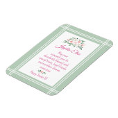 Elegant Charm. Gepersonaliseerde Sweet 16-kaartmag Magneet (Linkerzijde)