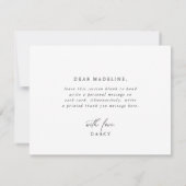 Elegant Charm Will You Be My Maid of Honor Card Kaart (Achterkant)