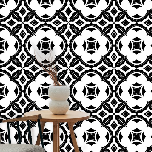 Elegant Charmant Zwart-wit Behang (Creator heeft geüpload)