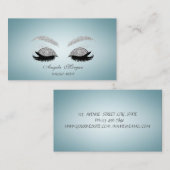Elegant charming Professional Glitter Faux Lashes Visitekaartje (Voorkant / Achterkant)
