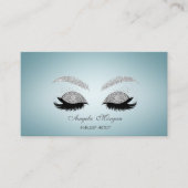 Elegant charming Professional Glitter Faux Lashes Visitekaartje (Voorkant)