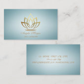 Elegant Charming Professional Gold Lotus Flower Visitekaartje (Voorkant / Achterkant)