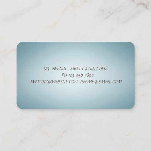 Elegant charming Professional Lotus Flower Mandala Visitekaartje (Achterkant)