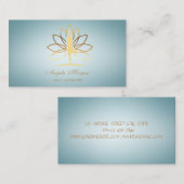 Elegant Charming Professional Lotus Flower Women Visitekaartje (Voorkant / Achterkant)