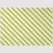 Elegant Chartreuse and White Striped Pattern Tissuepapier (Voorkant)