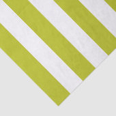 Elegant Chartreuse en Wit Gestreepte Patroon Tissuepapier (Detail)