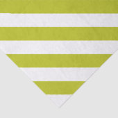 Elegant Chartreuse en Witte Gestreepte Patroon Tissuepapier (Detail)