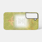Elegant Chartreuse Green Gold Bee Wreath Bible Samsung Galaxy Hoesje (Achterkant horizontaal)
