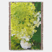 Elegant Chartreuse Green Limelight Hydrangea Deken (Voorkant Verticaal)