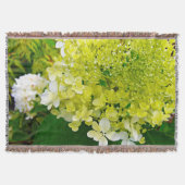 Elegant Chartreuse Green Limelight Hydrangea Deken (Voorkant)