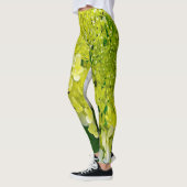 Elegant Chartreuse Green Limelight Hydrangea Leggings (Links)
