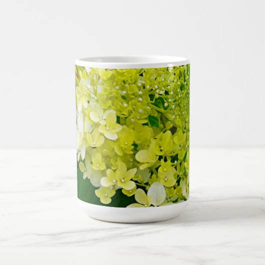 Elegant Chartreuse Green Limelight Hydrangea Magische Mok (Midden)