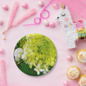 Elegant Chartreuse Green Limelight Hydrangea Papieren Bordje (Feest)