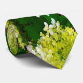 Elegant Chartreuse Green Limelight Hydrangea Stropdas (Opgerold)