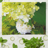 Elegant Chartreuse Green Limelight Hydrangea Theedoek (Gevouwen)