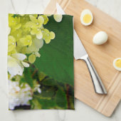 Elegant Chartreuse Green Limelight Hydrangea Theedoek (Quarter Fold)