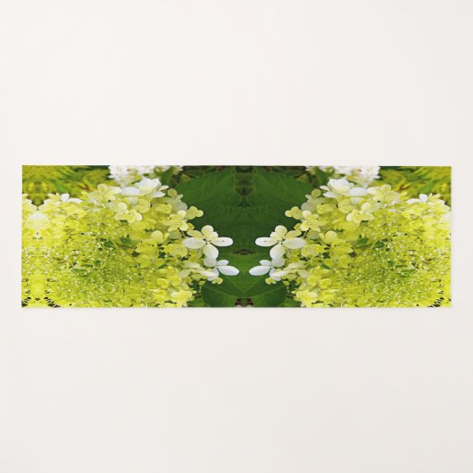 Elegant Chartreuse Green Limelight Hydrangea Yogamat (Voorkant (horizontaal))