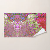 Elegant Chartreuse Green, Pink and Blue Hydrangea Bad Handdoek (Handdoek)