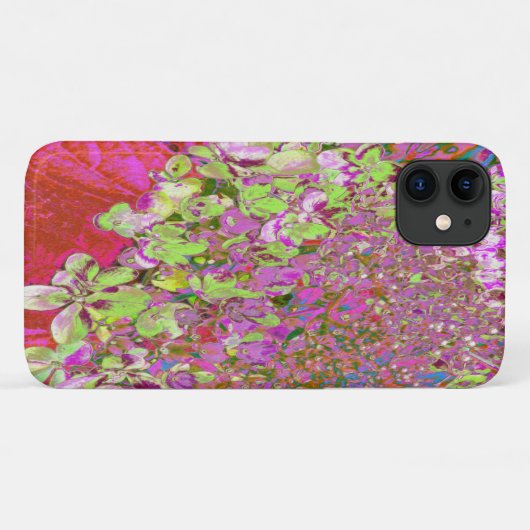 Elegant Chartreuse Green, Pink and Blue Hydrangea Case-Mate iPhone Case (Achterkant (horizontaal))