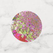 Elegant Chartreuse Green, Pink and Blue Hydrangea Confetti (Kleine voorkant)