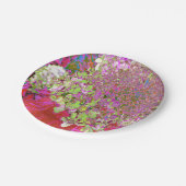 Elegant Chartreuse Green, Pink and Blue Hydrangea Papieren Bordje (Gekanteld)