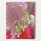Elegant Chartreuse Green, Pink and Blue Hydrangea Planner (Achterkant)