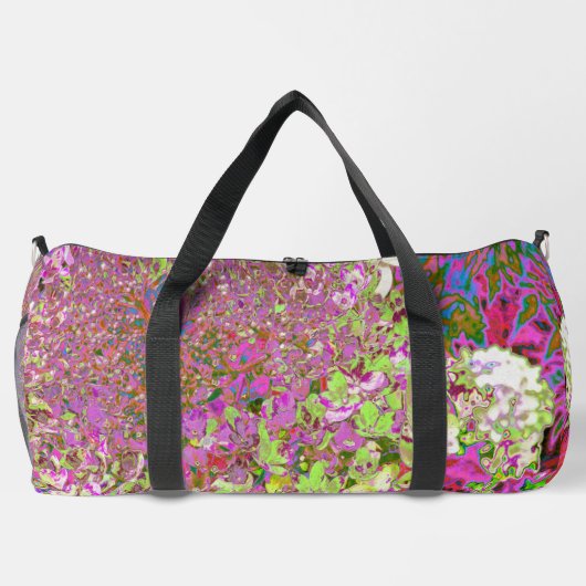 Elegant Chartreuse Green, Pink and Blue Hydrangea Plunjezak (Achterkant)